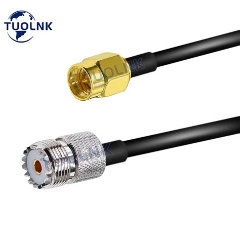 Cable Coaxial RG174 RF Enchufe Macho SMA A SO239 PL259 Conector UHF