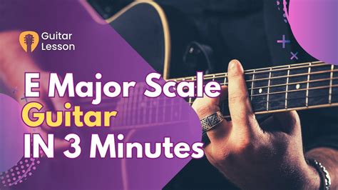 How To Play The E Major Scale On Guitar With Tab Youtube