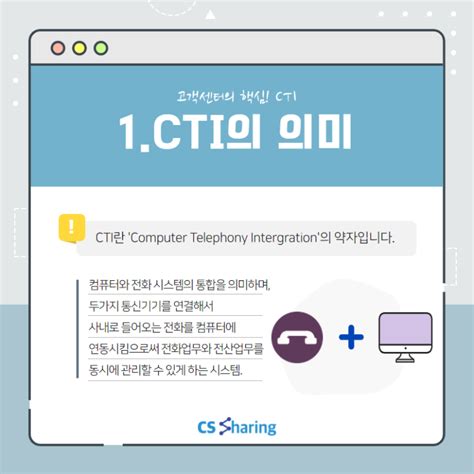 Cs꿀팁 고객센터의 핵심 Cti에 대해 알아보기 Cti 뜻 콜센터대행 Cs쉐어링