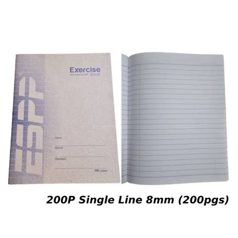 Exercise Book A5 Single Line 8mm 120b200b200p School Notebooks