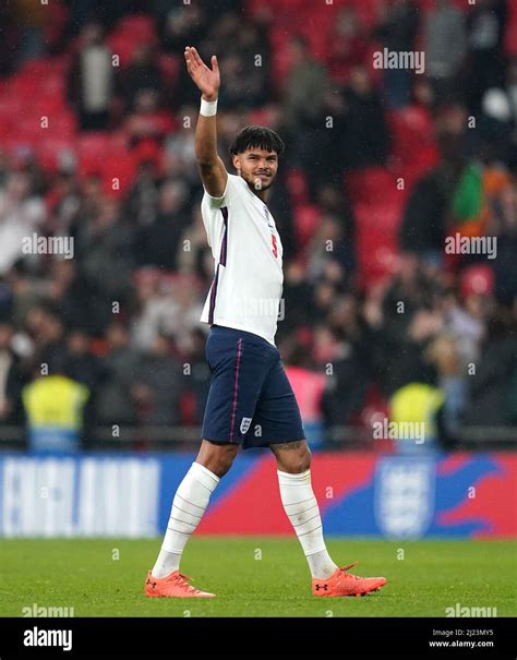 Englands Tyrone Mings Waves To The Crowd After The International