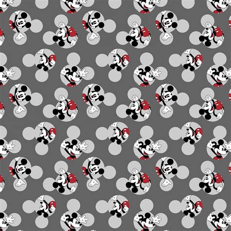 Disney Fabric Mickey Mouse Fabric Head Toss In Gray From Etsy