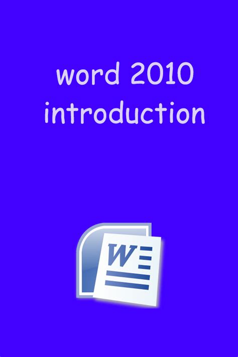 Ms Office Tutorials Ms Word Introduction