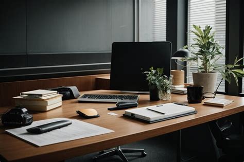 Premium Photo Modern Office Desk Composition