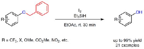 二碘 三乙基硅烷系统：芳基苄醚脱保护的实用方法synlett X Mol
