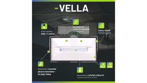 Oprawa Ewakuacyjna Awaryjna VELLA LED ECO SO 125 SA 3H MT IP65 4W 157