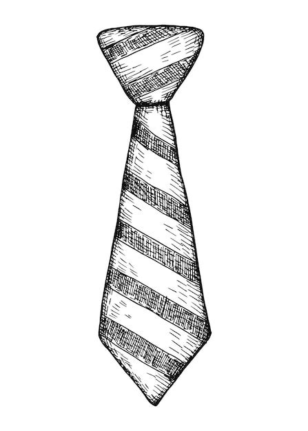 Premium Vector Tie Vector Illustration Hand Drawing