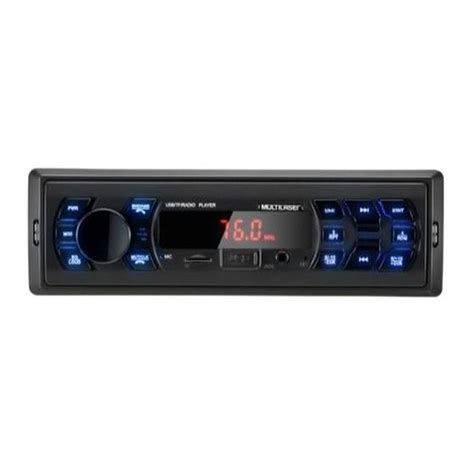 Autoradio Multilaser P Trip Bt Mp X Wrms Fm Usb Aux Som