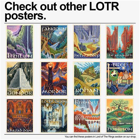 Lord Of The Rings Poster Lotr Fangorn Retro Travel Wall Art Etsy Ireland