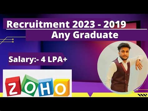 ZOHO Mass Hiring For 2023 2022 2021 2020 2019 Batch Zoho Recruitment