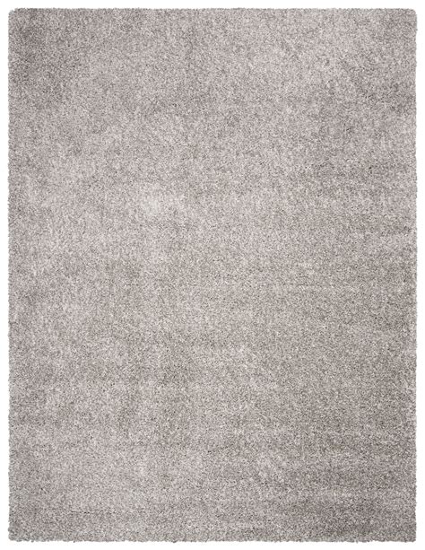 SAFAVIEH California Solid Plush Shag Area Rug Silver 8 X 10