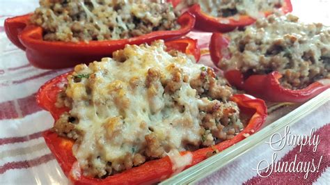 Pork Stuffed Peppers Simply Sundays