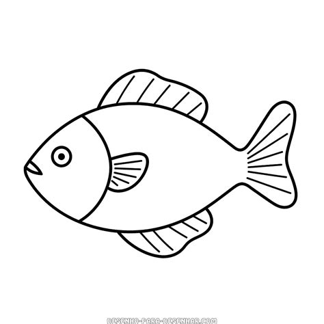 Desenho De Peixe Pequeno - 8