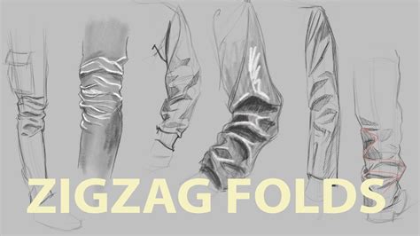 Clothed Figure Drawing Zigzag Folds Youtube