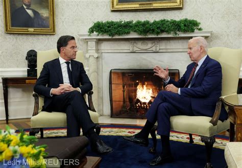 Joe Biden I Premierul Olandez Mark Rutte Discu Ii Despre Exportul