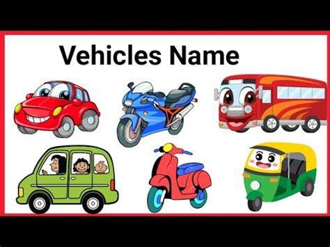 Vehicles Name I Learn Transport Names I Mode Of Transport Vehicles