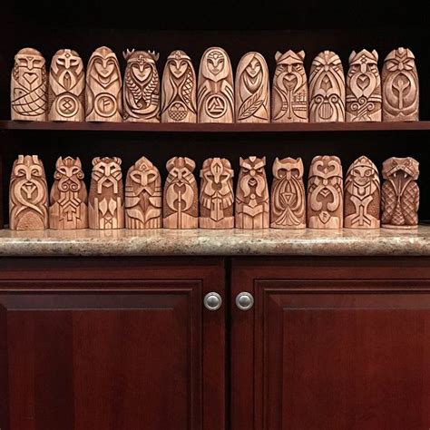 Wood Carving Designs, Wood Carving Patterns, Wood Carving Art, Bone Carving, Wood Art, Odin Thor ...