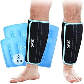 Revix Xl Calf And Shin Gel Ice Packs For Injuries Reusable Leg Cold