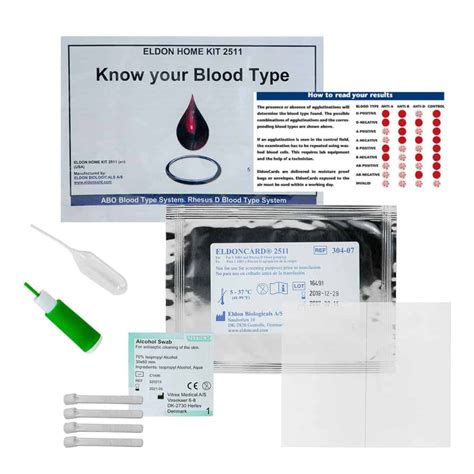 Eldoncard ® Blood Typing Kit