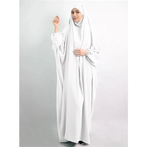 Buy Eid Hooded Muslim Women Hijab Dress Prayer Garment Jilbab Abaya Long Khimar Full Cover