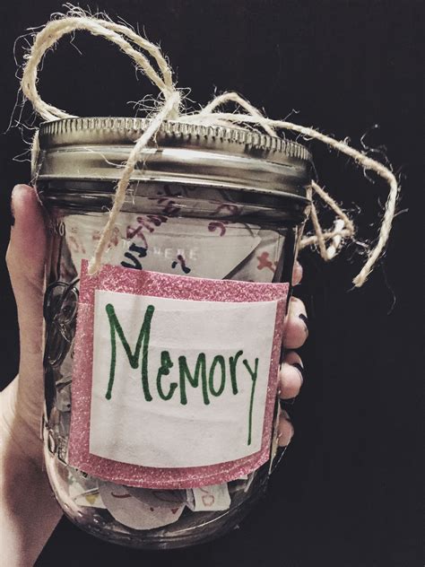 Memory Jar Good For Best Friend Ts Presents For Best Friends Diy