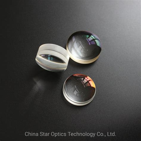 Optical K9 Or Other Glass Customized Cemented Doublet Achromatic With