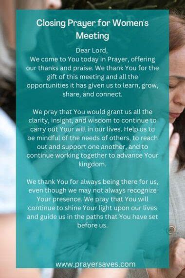 6 Inspiring Closing Prayer For Women S Meeting