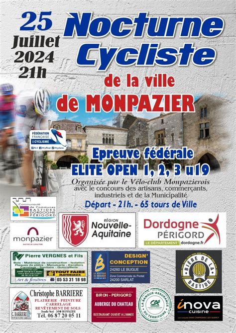 Sud Gironde CYCLISME Les engagés de la Nocturne de Monpazier