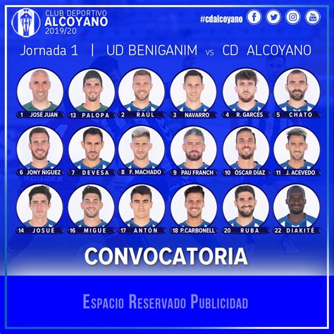 Cd Alcoyano Sad On Twitter 💥 Estos Son Los Elegidos Por El Míster