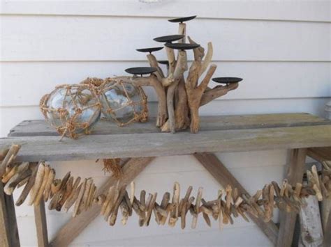 Nautical Driftwood Candelabra Driftwood Decor Candle Holder