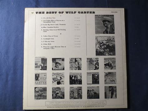 Vintage Records Wilf Carter The Best Of Wilf Carter Country Etsy