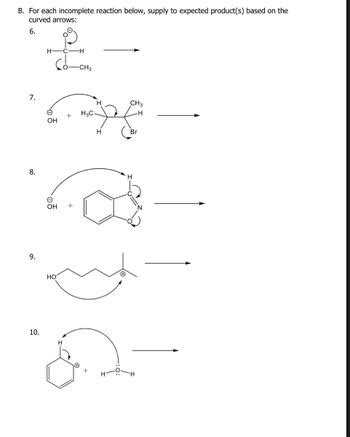 Answered B For Each Incomplete Reaction Below Supply To Expected