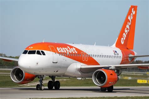 Easyjet Plane Doing Taxi On Taxiway Editorial Photography Image Of