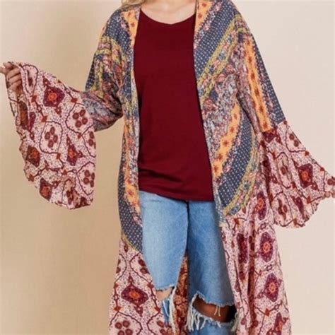 Umgee Kimonos And Yukatas Umgee Bohemian Kimono Wrap Poshmark