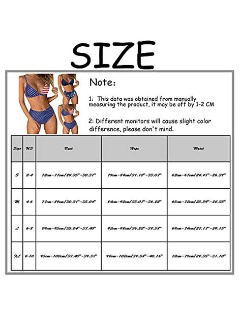 Buy LOOKAA High Waisted American Flag Bikini Patriotic Bikini Bathing