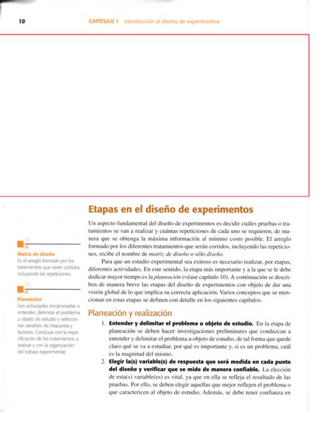 Etapas En El Dise O De Experimentos