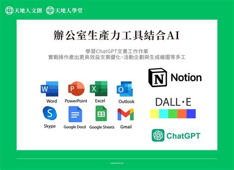 天地人學堂：chatgpt 職場生產力 Ai 工具應用實戰班