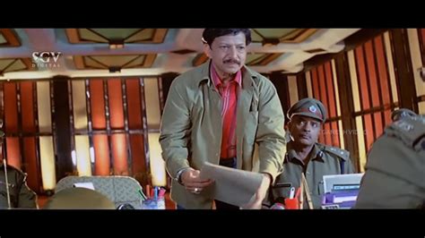 Commissioner Shocked After Seeing Dr Vishnuvardhan Best Scene Of