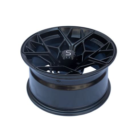 Matte Black Aluminum Alloy Golf Cart Wheels 14 Inch Exclusive Style