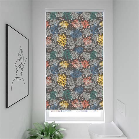 Custom Made Window Shade, Pine Tree Art Pattern, Blackout Light Filter
