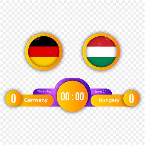 Football Scoreboard Clipart Hd Png Euro Cup Germany Vs Hungary