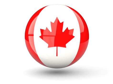 Sphere icon. Illustration of flag of Canada