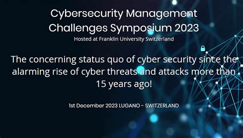 CMC 2023 Cybersecurity Management Challenges Symposium InfoSecMap