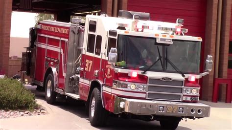 Phoenix Fire Dept Engine Responding Youtube