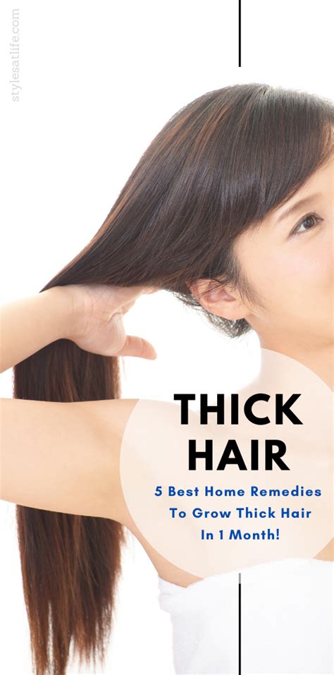 5 Best Home Remedies To Grow Thick Hair In 1 Month