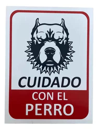 Cartel Cuidado Con El Perro X Alto Impacto