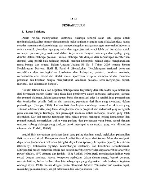 Sejarah Kebugaran Jasmani