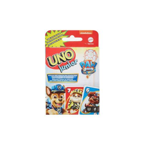 Mattel Jeu De Cartes Mattel Uno Junior La Pat Patrouille Jeux De