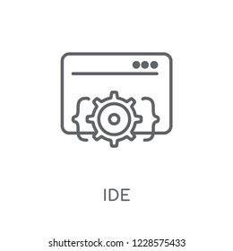 Ide Linear Icon Modern Outline Ide Stock Vector (Royalty Free) 1228575433 | Shutterstock