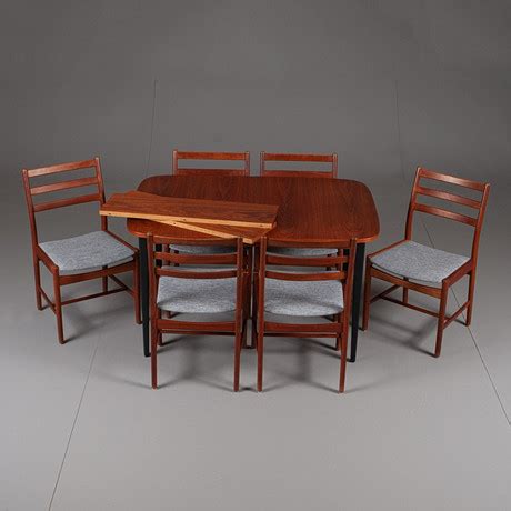 Swedish Modern Matgrupp Delar Teak M Bler Matsalsm Bler Auctionet